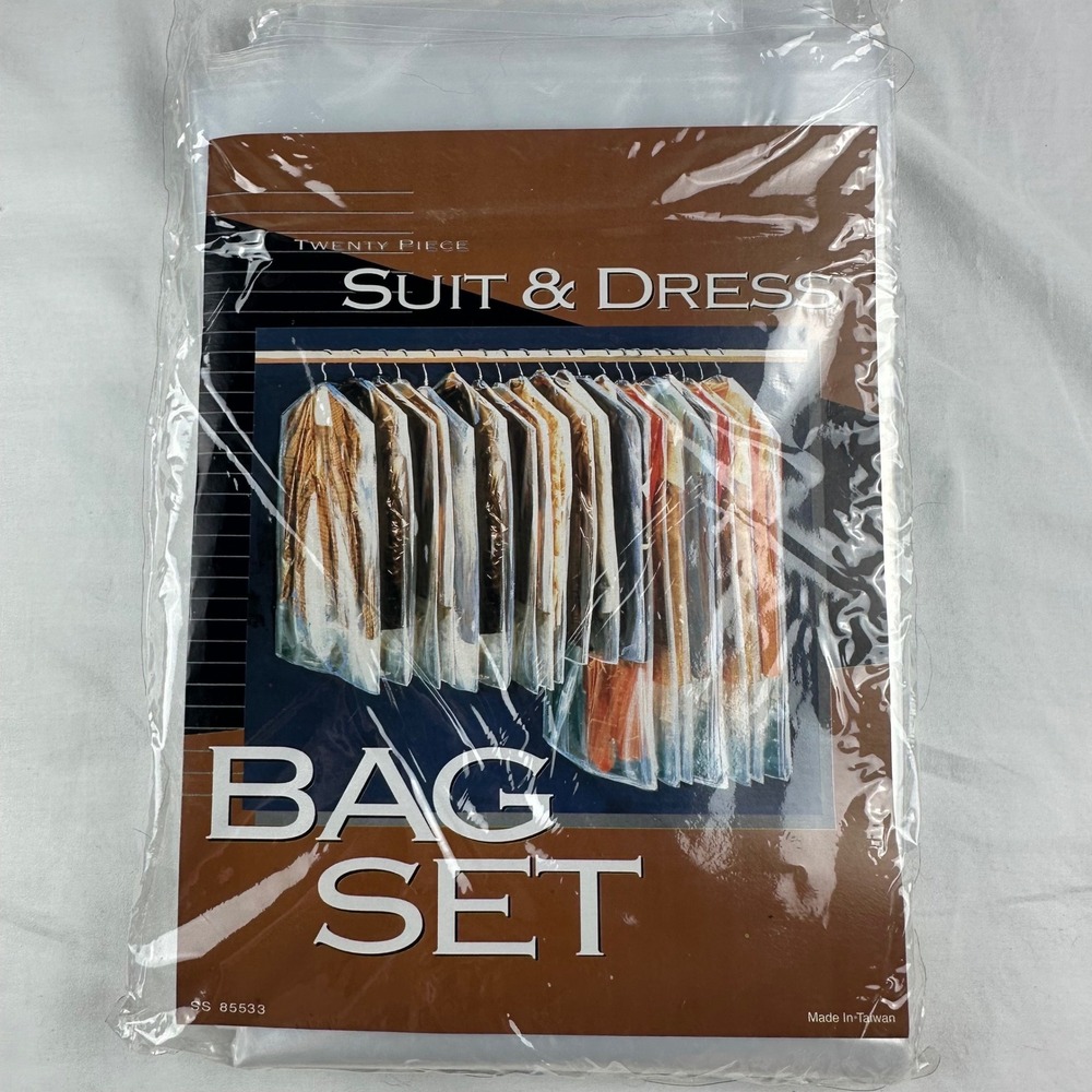 Suit and Dress Bag Set 20 piece Vinyl SS 85533